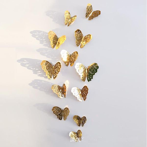 wall stickers 12pcs/lot butterfly decoration 3d mental golden buterfly home living room decal magnet crafts holiday
wall stickers 12pcs/lot butterfly decoration 3d mental golden buterfly home living room decal magnet crafts holiday