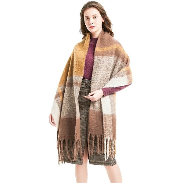 mingjiebihuo new fashion autumn winter coarse tassel circle sand rough thicken plaid scarf women warm girls shawl y201007, Blue;gray
mingjiebihuo new fashion autumn winter coarse tassel circle sand rough thicken plaid scarf women warm girls shawl y201007, Blue;gray
