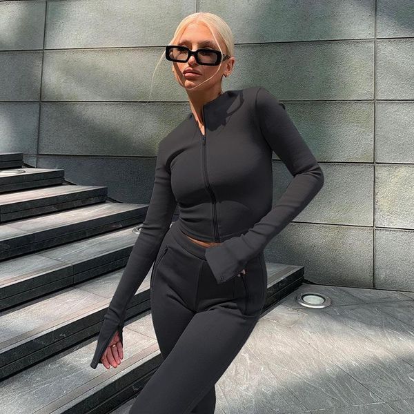 sports suit women zipper tight-fitting breathable fashion trend pocket round neck long sleeve yoga set workout clothes, White;red
sports suit women zipper tight-fitting breathable fashion trend pocket round neck long sleeve yoga set workout clothes, White;red