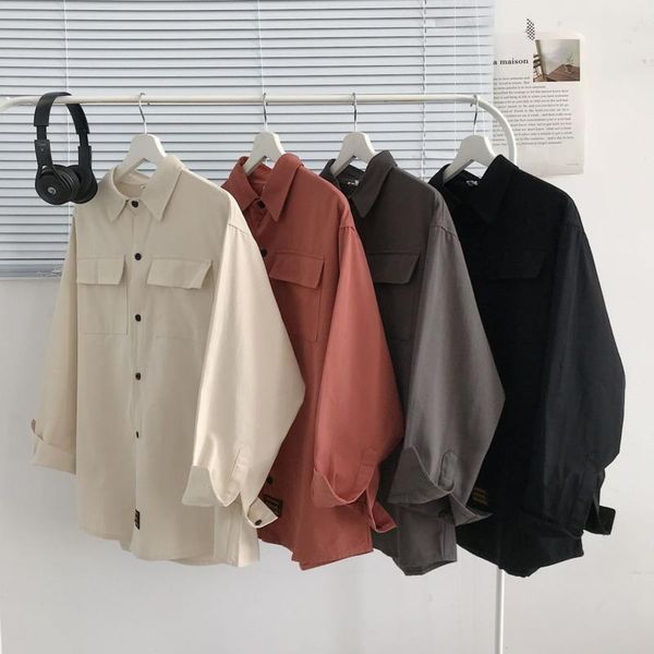 men's casual shirts spring autumn cotton shirt fashion men streetwear korean long sleeve mens social dress -5xl, White;black
men's casual shirts spring autumn cotton shirt fashion men streetwear korean long sleeve mens social dress -5xl, White;black