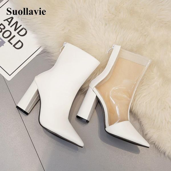 boots fashion women 2021 autumn winter british style pu transparent patchwork with short white size 35-40, Black
boots fashion women 2021 autumn winter british style pu transparent patchwork with short white size 35-40, Black