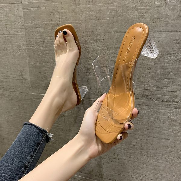 female slippers fashion wild high-heeled transparent crystal female slippers korean style elegant temperament female slippers y1123, Black
female slippers fashion wild high-heeled transparent crystal female slippers korean style elegant temperament female slippers y1123, Black