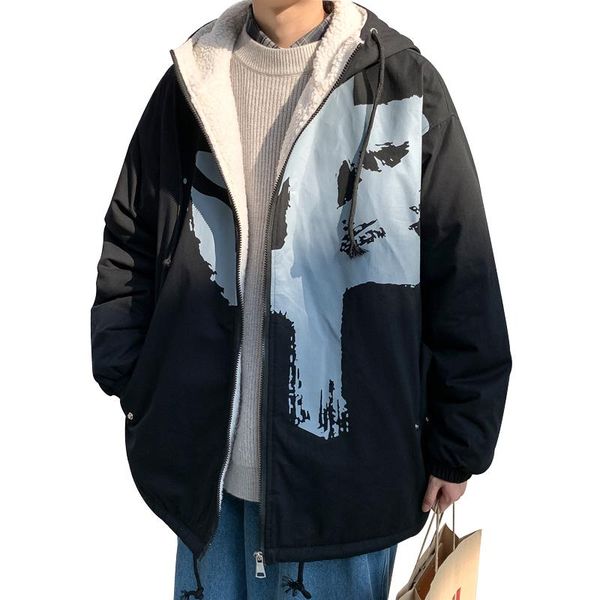 men's down & parkas fashion winter parka jacket men thick long streetwear warm harajuku snow veste homme hiver plus size clothing ea60m, Black
men's down & parkas fashion winter parka jacket men thick long streetwear warm harajuku snow veste homme hiver plus size clothing ea60m, Black