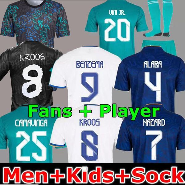 benzema fourth soccer jerseys 21 22 special edition 4th football shirt camavinga hazard asensio modric real madrids camiseta men + kids kit, Black
benzema fourth soccer jerseys 21 22 special edition 4th football shirt camavinga hazard asensio modric real madrids camiseta men + kids kit, Black