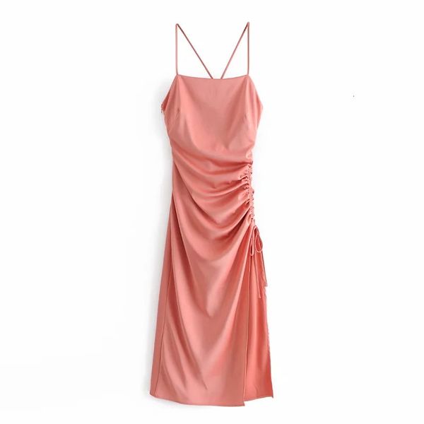 2021 new summer satin slip midi women fashion sleeveless backless drawstring ruched dress woman party dresses k4gf, Black;gray
2021 new summer satin slip midi women fashion sleeveless backless drawstring ruched dress woman party dresses k4gf, Black;gray
