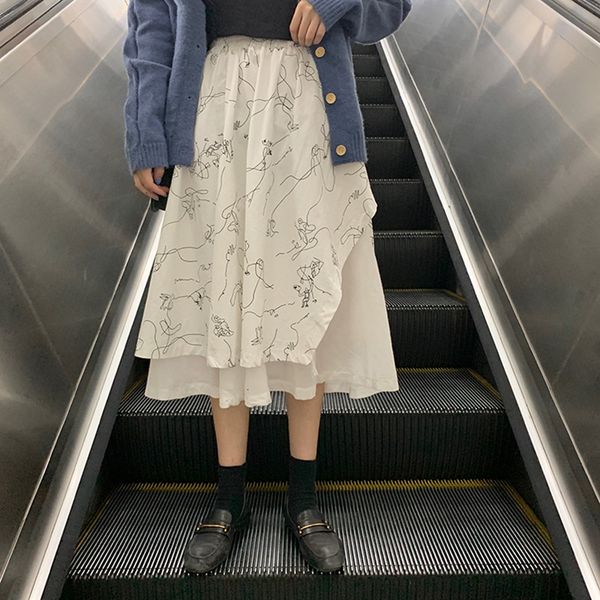 2021 new spring autumn women elastic waistline long skirt two parts female pleated skirts (f4032) jy9f, Black
2021 new spring autumn women elastic waistline long skirt two parts female pleated skirts (f4032) jy9f, Black
