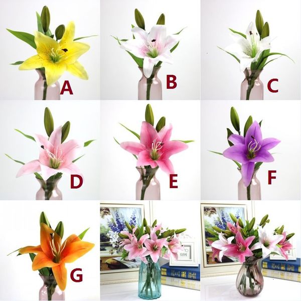 3 home artificial heads flower wedding lily party decor silk floral decoration bouquet 38cm length 7 colors 1 nwjcw
3 home artificial heads flower wedding lily party decor silk floral decoration bouquet 38cm length 7 colors 1 nwjcw