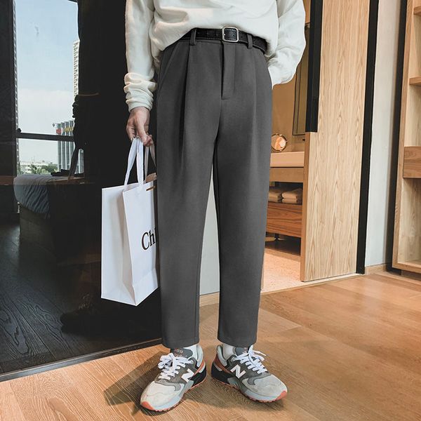 2021 men's trousers spring and winter new fine-wool fit straight-leg leg male clothing rxgg, Black
2021 men's trousers spring and winter new fine-wool fit straight-leg leg male clothing rxgg, Black