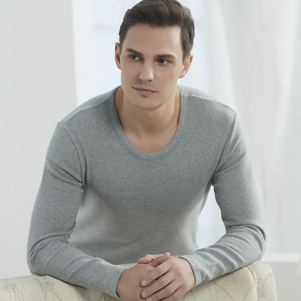 2020 fall/winter new double-sided comfortable velvet plus cotton comfortable underwear suit men's stretch round neck warm top, Black;white
2020 fall/winter new double-sided comfortable velvet plus cotton comfortable underwear suit men's stretch round neck warm top, Black;white