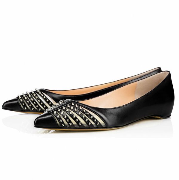 spring 2020 and summer craft sequins rivets pointed out wearing flat mouth flats unique shoes tl-a0253 nbnl, Black
spring 2020 and summer craft sequins rivets pointed out wearing flat mouth flats unique shoes tl-a0253 nbnl, Black