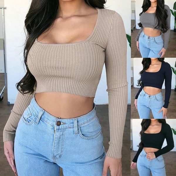 fashion women solid u-neck long sleeve low cut sweater pullover slim casual ladies cropped sweater pullover base coat, White;black
fashion women solid u-neck long sleeve low cut sweater pullover slim casual ladies cropped sweater pullover base coat, White;black