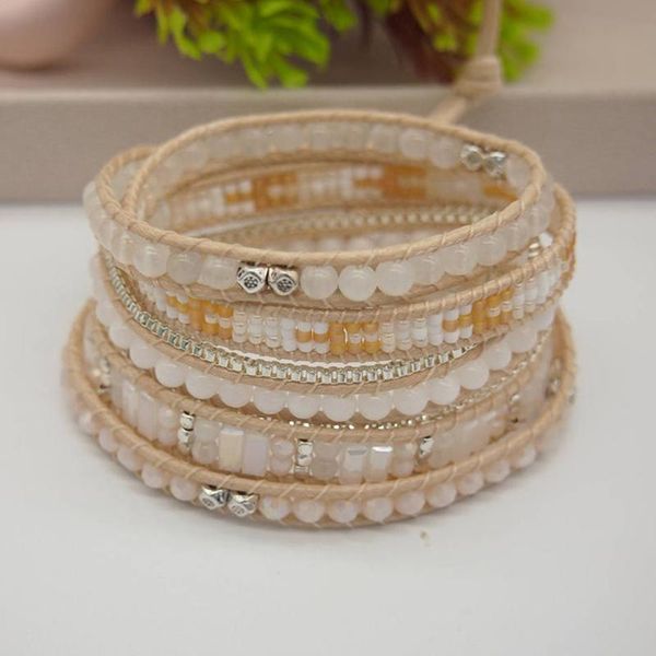 5layers natural stone crystal miyuki beads wrap bracelets for women chains charm bracelet bohemian accessories luxury jewelry, Golden;silver
5layers natural stone crystal miyuki beads wrap bracelets for women chains charm bracelet bohemian accessories luxury jewelry, Golden;silver