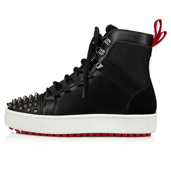 luxurys designers red soles middle boot for men's smartic hiking boots mesh neoprene spiked boots studded camo bootie quality, Black
luxurys designers red soles middle boot for men's smartic hiking boots mesh neoprene spiked boots studded camo bootie quality, Black