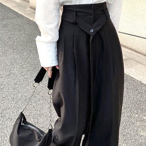 streetwear women high waist wide-legged pants women's suit pants autumn loose black silk straight drooping casual suit, Black;white
streetwear women high waist wide-legged pants women's suit pants autumn loose black silk straight drooping casual suit, Black;white