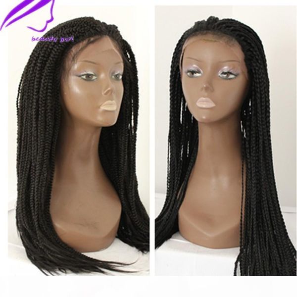 180 density synthetic braided box braids wig lace front wigs for women black color heat resistant fiber baby hair braid wig
180 density synthetic braided box braids wig lace front wigs for women black color heat resistant fiber baby hair braid wig