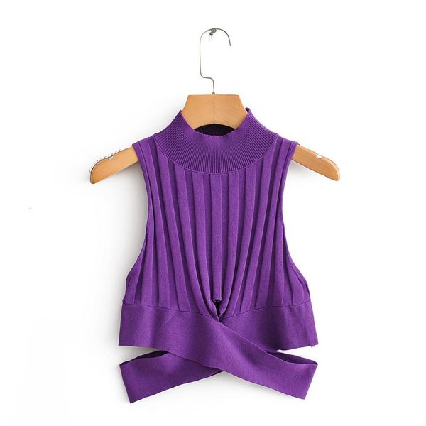 women summer crochet tank sleeveless turtleneck cross hem purple black size polyester mix drop shipping, White
women summer crochet tank sleeveless turtleneck cross hem purple black size polyester mix drop shipping, White
