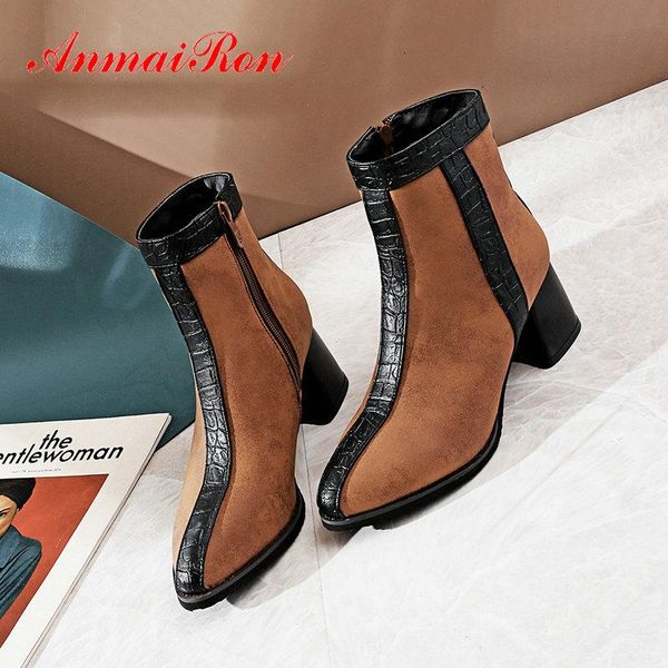 boots anmairon 2021 fashion pu pointed toe women ankle for square heel slip-on short plush shoes size 34-43, Black
boots anmairon 2021 fashion pu pointed toe women ankle for square heel slip-on short plush shoes size 34-43, Black