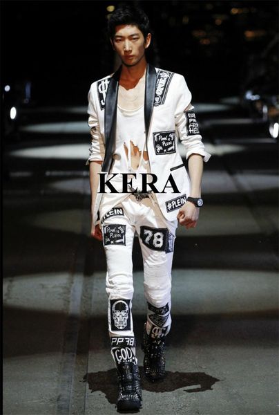 new 2020 mens slim jacket dj blazer white and black badge suit coat male singer costumes men slim fit coat mens suits, White;black
new 2020 mens slim jacket dj blazer white and black badge suit coat male singer costumes men slim fit coat mens suits, White;black