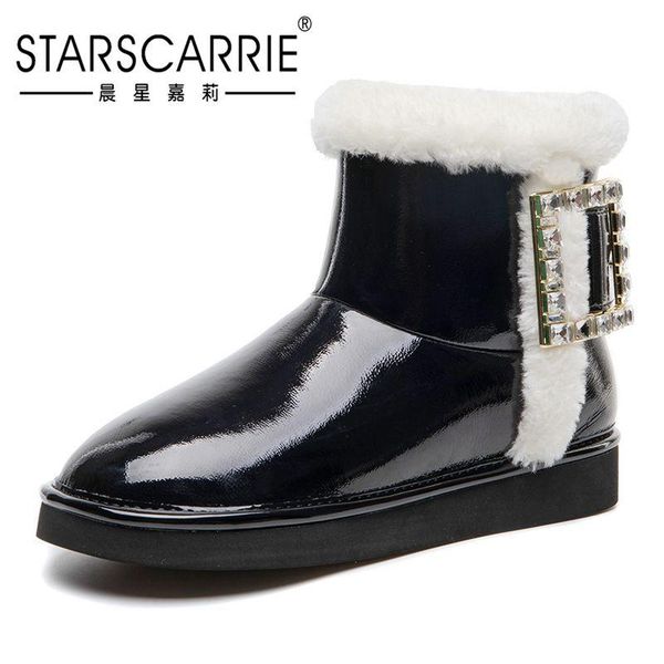 snow boots women autumn and winter 2020 new women's snow cotton rhinestone big button leather short boots, Black
snow boots women autumn and winter 2020 new women's snow cotton rhinestone big button leather short boots, Black