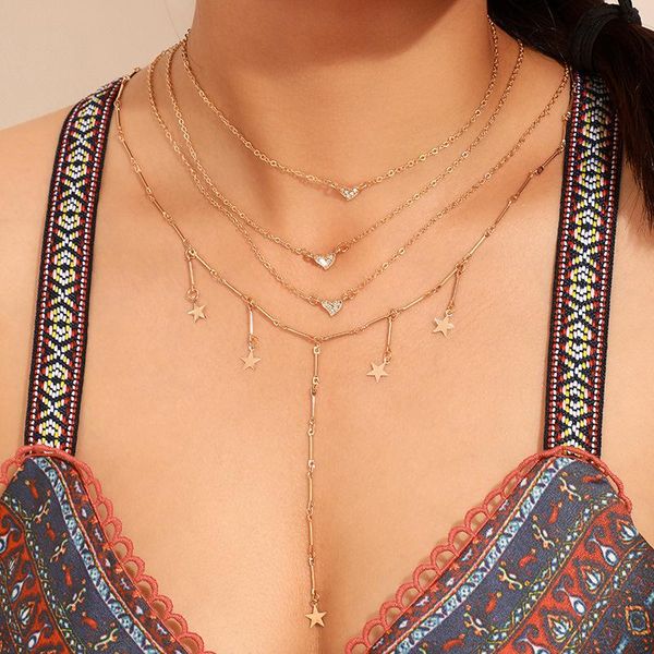 brling new 2020 fashion ins vintage chain pendant choker crystal heart shaped moon star necklace for women girls gifts party, Golden;silver
brling new 2020 fashion ins vintage chain pendant choker crystal heart shaped moon star necklace for women girls gifts party, Golden;silver