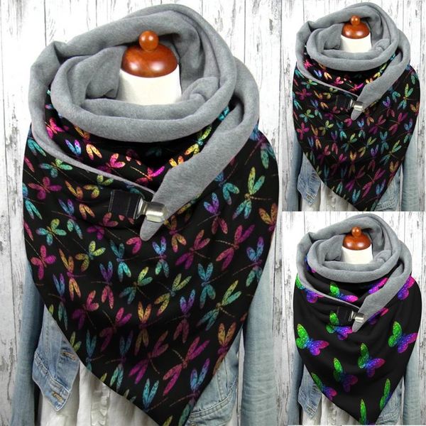 women scarf winter womens paisley multicolor butterfly printing metal button soft wrap casual warm scarves shawls d21#, Blue;gray
women scarf winter womens paisley multicolor butterfly printing metal button soft wrap casual warm scarves shawls d21#, Blue;gray