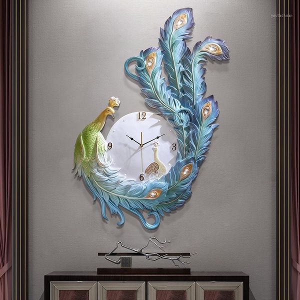 wall clocks decoration clock peacock homing silent movement modern minimalist porch european1
wall clocks decoration clock peacock homing silent movement modern minimalist porch european1