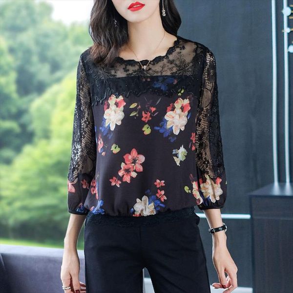 women spring autumn style lace blouses shirts lady casual long sleeve patchwork o neck blusas df2953, White
women spring autumn style lace blouses shirts lady casual long sleeve patchwork o neck blusas df2953, White