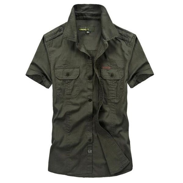 2019 new summer men's short sleeves shirts cotton breathable chemise homme loose shirt army green khaki blue plus size 5xl, White;black
2019 new summer men's short sleeves shirts cotton breathable chemise homme loose shirt army green khaki blue plus size 5xl, White;black