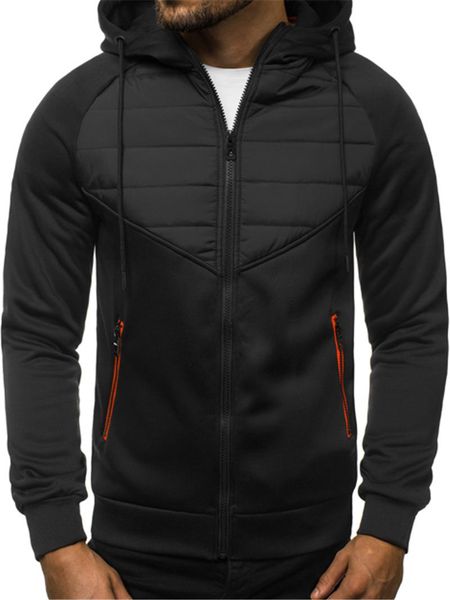 2020 cotton-padded jacket men's hooded solid color sports padded jacket autumn and winter new cotton men's clothing, Black
2020 cotton-padded jacket men's hooded solid color sports padded jacket autumn and winter new cotton men's clothing, Black