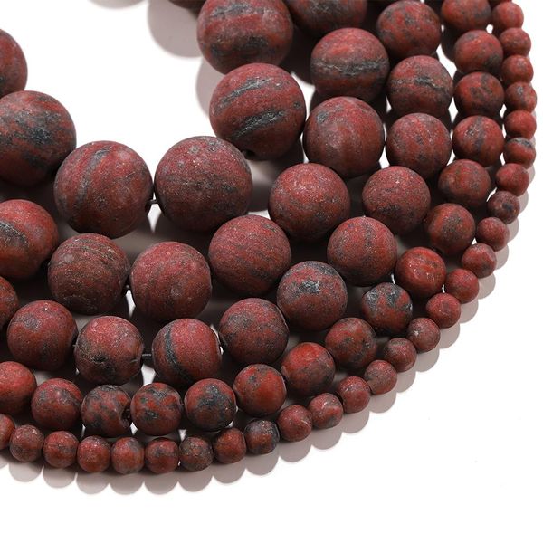 1strand lot natural stone dull polish matte sesame red brecciated jaspers bead round loose spacer beads for diy jewelry making h jllkup
1strand lot natural stone dull polish matte sesame red brecciated jaspers bead round loose spacer beads for diy jewelry making h jllkup
