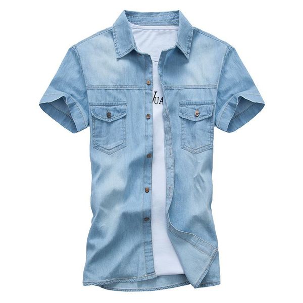 ho new summer 2020 men's denim shirts with short sleeves teenagers cultivate one's morality cotton shirt, White;black
ho new summer 2020 men's denim shirts with short sleeves teenagers cultivate one's morality cotton shirt, White;black
