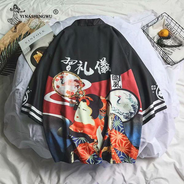 harajuku cardigan japanese kimono yukata haori men women cardigan asian clothes japanese kimono traditional print couple, Red
harajuku cardigan japanese kimono yukata haori men women cardigan asian clothes japanese kimono traditional print couple, Red