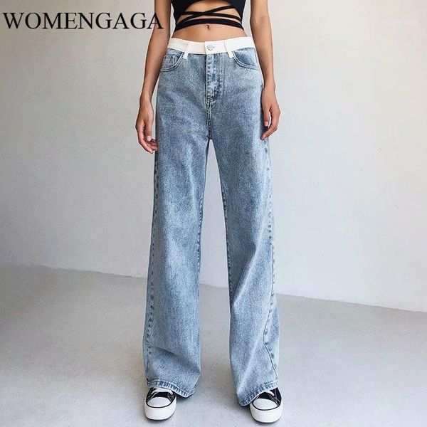 womengaga 2020 autumn new mid-waist stitching loose wide-leg mop trousers for women jeans denim l8v61, Blue
womengaga 2020 autumn new mid-waist stitching loose wide-leg mop trousers for women jeans denim l8v61, Blue