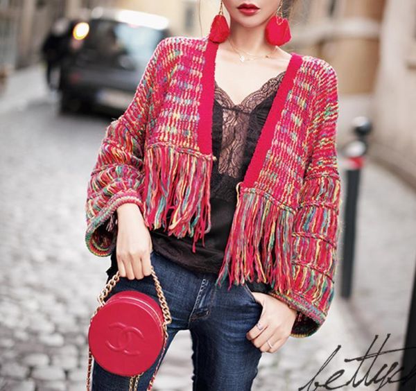 knit women sweater cardigan for women bohemian style colorful ethnic special cardigan open stitch short knitting jacket b82, Black;brown 
knit women sweater cardigan for women bohemian style colorful ethnic special cardigan open stitch short knitting jacket b82, Black;brown