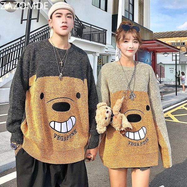 zazomde funny bear oversize sweaters men 2020 winter high streetwear fashion mens pullovers round neck vintage couple, White;black
zazomde funny bear oversize sweaters men 2020 winter high streetwear fashion mens pullovers round neck vintage couple, White;black