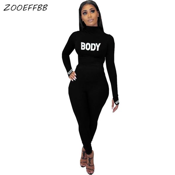 zooeffbb fashion letter printing jumpsuit fall pure color women clothes long sleeve playsuit club outfits for women rompers 201007, Black;white 
zooeffbb fashion letter printing jumpsuit fall pure color women clothes long sleeve playsuit club outfits for women rompers 201007, Black;white
