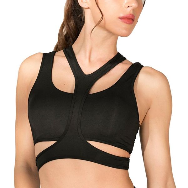 sport bra for women gym sleeveless detachable padded shockproof fitness bra gather straps push up running beauty back shirt, White;black
sport bra for women gym sleeveless detachable padded shockproof fitness bra gather straps push up running beauty back shirt, White;black