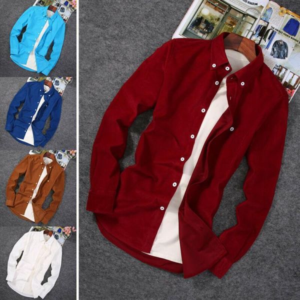 fashion men's luxury corduroy long sleeve shirt autumn winter warm stylish casual solid color slim fit shirts 1, White;black
fashion men's luxury corduroy long sleeve shirt autumn winter warm stylish casual solid color slim fit shirts 1, White;black
