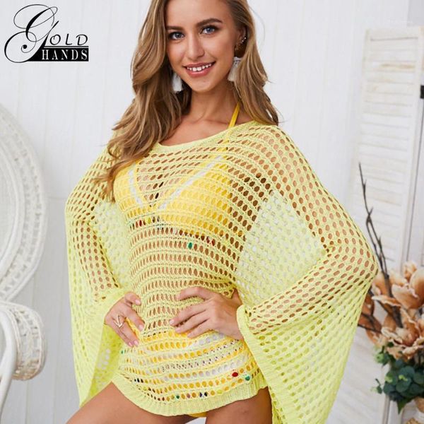 gold hands four-color hollowed out batwing sleeves loose casual cover solid color transparent knitted shirts blouse up 1, White
gold hands four-color hollowed out batwing sleeves loose casual cover solid color transparent knitted shirts blouse up 1, White