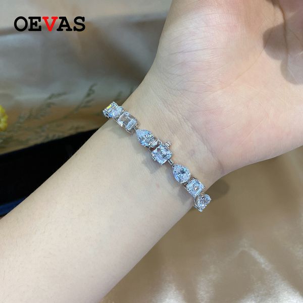 oevas sparkling created moissanite bracelet100% 925 sterling silver bangle for women wedding party bride band fine jewelry gifts q1201, Black
oevas sparkling created moissanite bracelet100% 925 sterling silver bangle for women wedding party bride band fine jewelry gifts q1201, Black