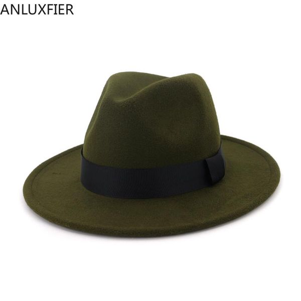 stingy brim hats h7578 autumn winter wool felt fedoras hat female black ribbon simple flat jazz cap women fashion leisure party caps, Blue;gray
stingy brim hats h7578 autumn winter wool felt fedoras hat female black ribbon simple flat jazz cap women fashion leisure party caps, Blue;gray