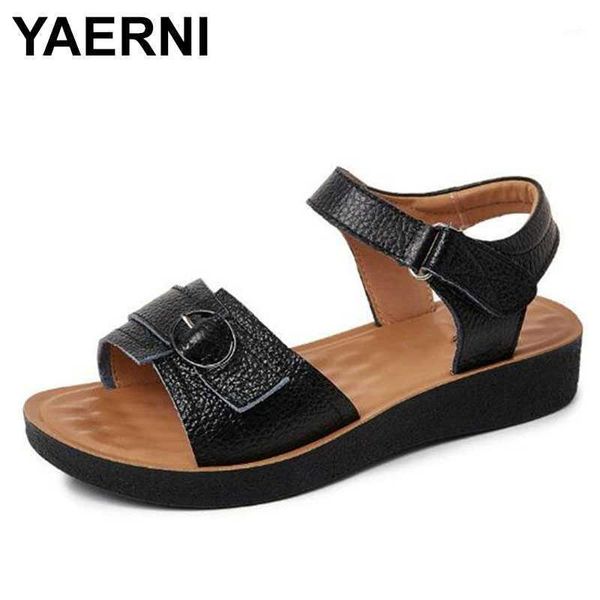 sandals yaerni2021 summer genuine leather mother flat non-slip comfortable shoes casual women big size sandal1, Black
sandals yaerni2021 summer genuine leather mother flat non-slip comfortable shoes casual women big size sandal1, Black