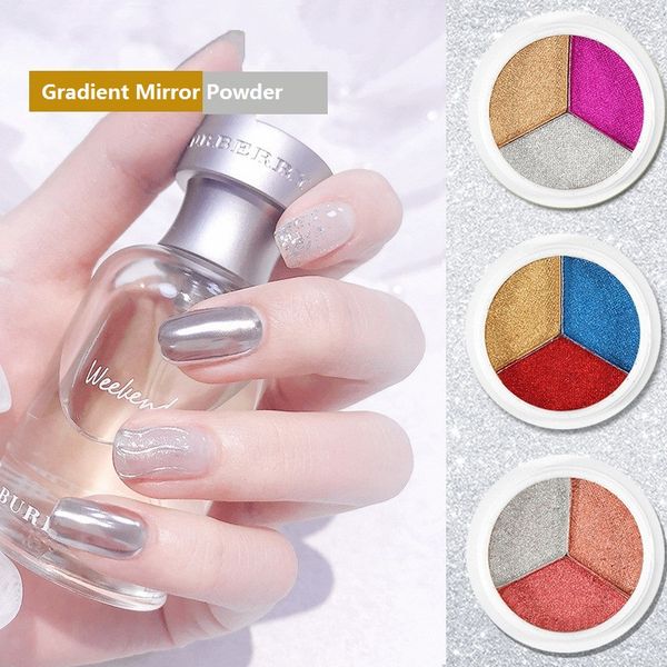 3d nail art three-color gradient mirror powder waterproof acrylic sparkling solid state magic mirror powder manicure tools, Silver;gold
3d nail art three-color gradient mirror powder waterproof acrylic sparkling solid state magic mirror powder manicure tools, Silver;gold