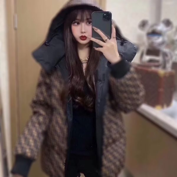 wear both sides full printed cotton-padded jacket casual loose bread dress hooded down cotton warm damp lady, Black;brown
wear both sides full printed cotton-padded jacket casual loose bread dress hooded down cotton warm damp lady, Black;brown