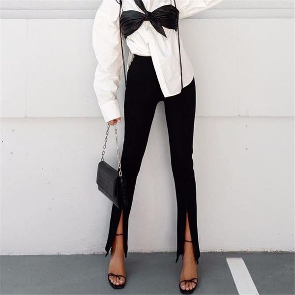 women's pants & capris hirigin elegant women front slit straight trousers with zipper solid color high waist bell-bottom slim fit leggi, Black;white
women's pants & capris hirigin elegant women front slit straight trousers with zipper solid color high waist bell-bottom slim fit leggi, Black;white