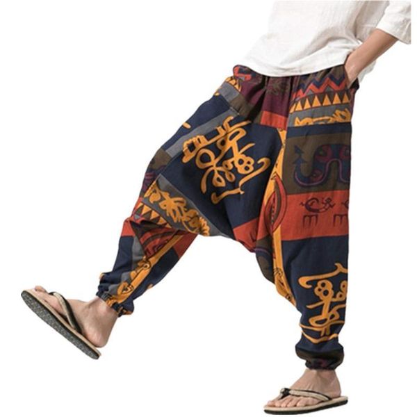 men loose wide leg harem pants cotton linen cross-pants men's joggers dance trousers hip hop casual vintage long pants plus size1, Black
men loose wide leg harem pants cotton linen cross-pants men's joggers dance trousers hip hop casual vintage long pants plus size1, Black