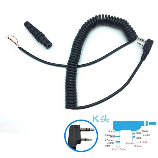 walkie talkie 2pcs diy 2 pin 4 wire speaker mic cable spring line for baofeng uv5r tk370 linton yty
walkie talkie 2pcs diy 2 pin 4 wire speaker mic cable spring line for baofeng uv5r tk370 linton yty