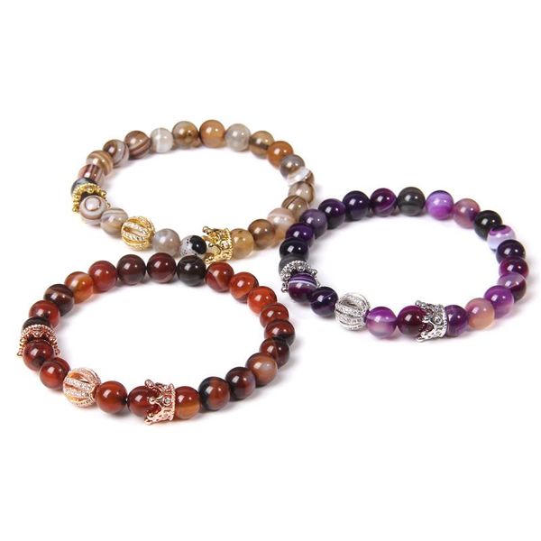 New Women's Bracelets Exquisite Striped Agates Crown Charm Classic Jewelry Gorgeous Female Jewelry Girl Lady Cuff Trendy Pulsera, Black
New Women's Bracelets Exquisite Striped Agates Crown Charm Classic Jewelry Gorgeous Female Jewelry Girl Lady Cuff Trendy Pulsera, Black