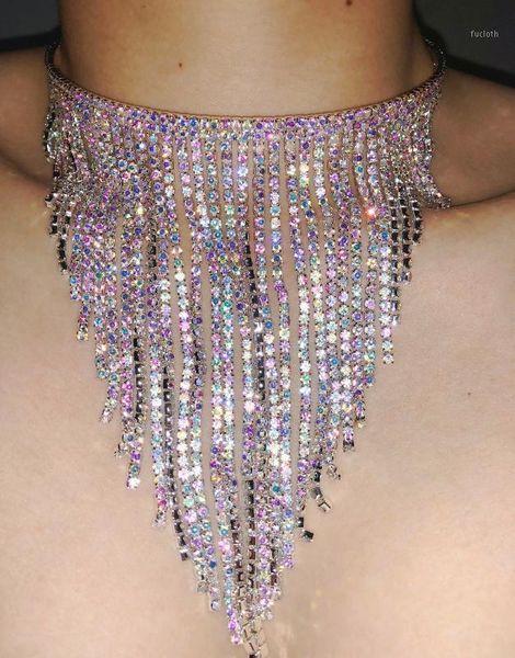 women fringe rhinestone necklace chain tassel crystal choker statement belly dance party body chain jewelry dancing accessory1, Black;red
women fringe rhinestone necklace chain tassel crystal choker statement belly dance party body chain jewelry dancing accessory1, Black;red