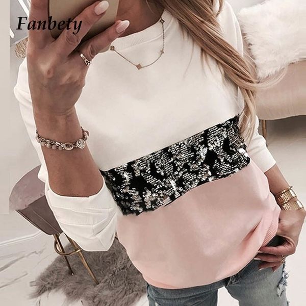 women diamond splice blouse shirts office lady casual o neck patchwork pullovers femal autumn leopard print long sleeve shirts y200402, White
women diamond splice blouse shirts office lady casual o neck patchwork pullovers femal autumn leopard print long sleeve shirts y200402, White